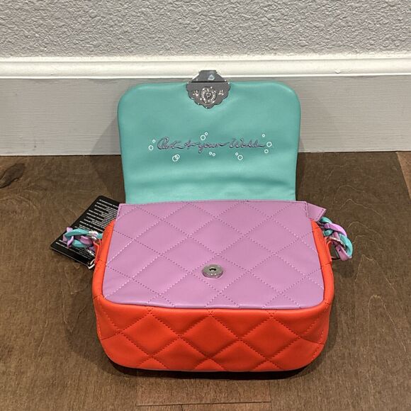 Loungefly Disney The Little Mermaid Ariel Color Block Handbag New - Picture 5 of 6